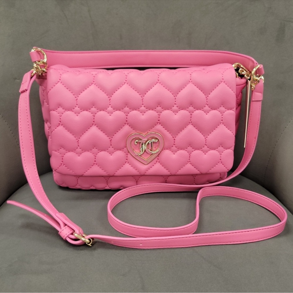 Bubblegum pink Juicy Couture Crossbody bag!